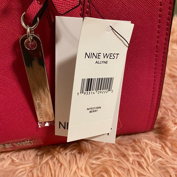 [Sold] Nine West Berry 3 Compartment Satchel - Picture 3 of 12